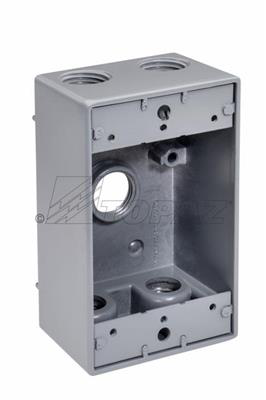Product image for TPZ WB1550 1/2" 5 HOLE WP BOX 25PK