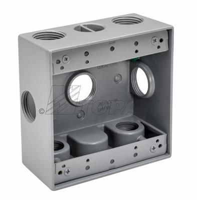 Product image for TPZ WB2750X 1/2" 7 HOLE 2-GANG WEAT