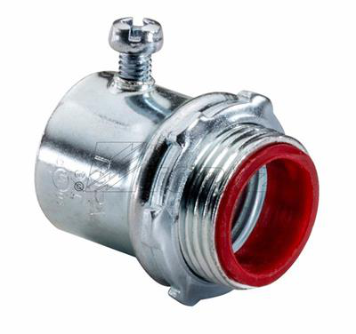 Product image for Topaz Corp 633SI 1 Inch Steel Insulated Set Screw EMT Connector