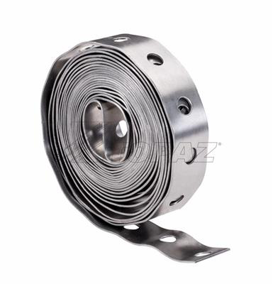 Product image for Topaz Corp 962 3/4 Inch x 10 Foot 20 Gauge Steel Perforated Band Iron