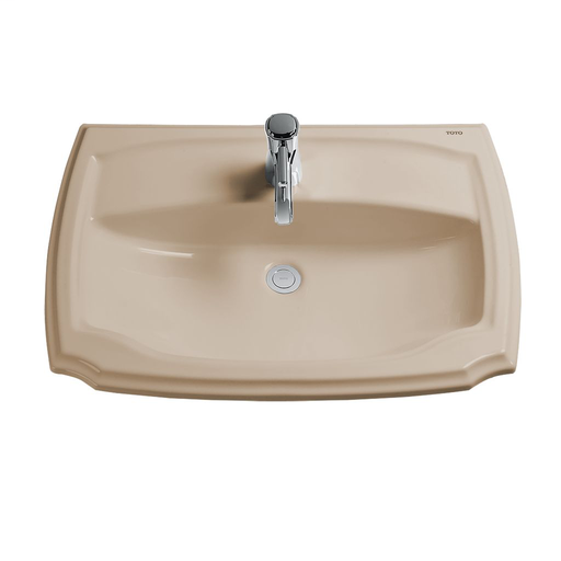 Guinevere® Self-Rimming Lavatory - Bone - Faucet Mount: 8 Inch Mount