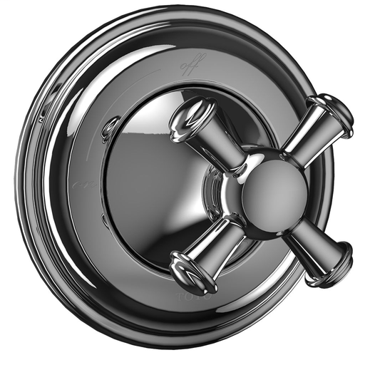 Vivian™ Volume Control Trim- Cross Handle - Polished Chrome Finish