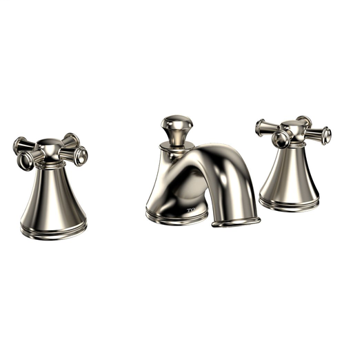 Vivian™ Deck-Mount Tub Filler Trim with Cross Handles - Brushed Nickel