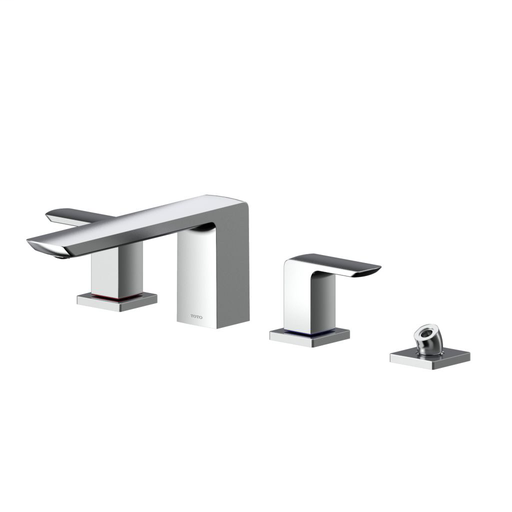 GR Four-Hole Roman Tub Filler Trim - Polished Chrome Finish