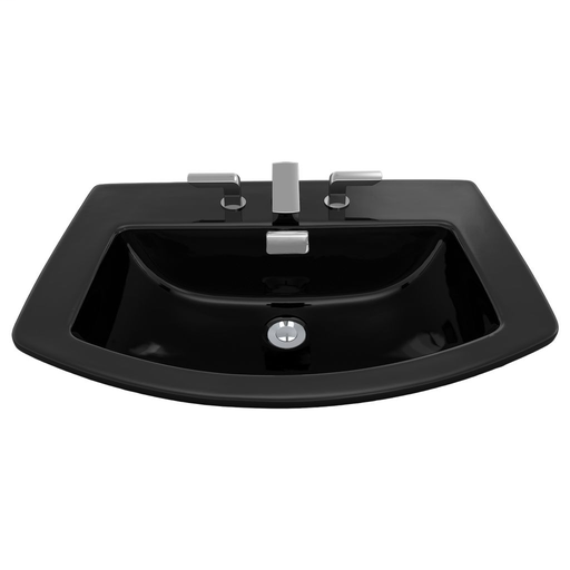 Soirée® Self-Rimming Lavatory - Ebony - Faucet Mount: 8 Inch Mount