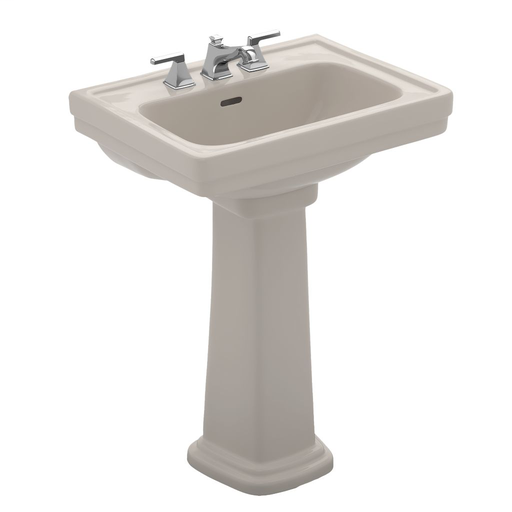 Promenade® Pedestal Lavatory - Sedona Beige - Faucet Mount: Single Hole Mount