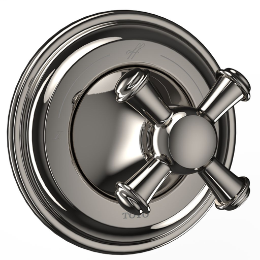Vivian™ Two-Way Diverter Trim with Off - Cross Handle - Polished Nickel