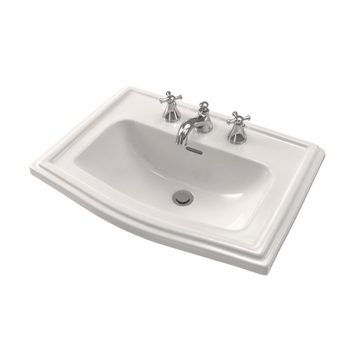 Clayton® Self Rimming Lavatory - Colonial White - Faucet Mount: 8 Inch Mount