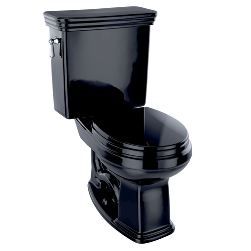 Eco Promenade® Two-Piece Toilet, 1.28 GPF, Round Bowl - Ebony