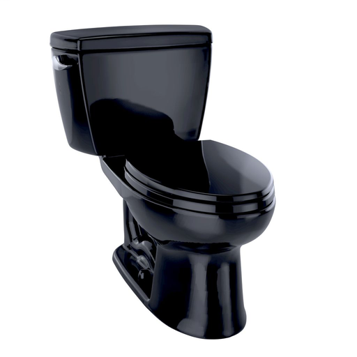 Drake® Two-Piece Toilet, 1.6 GPF, Elongated Bowl - Ebony - Trip Lever Position: Left hand Lever