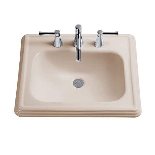 Promenade® Self Rimming Lavatory - Bone - Faucet Mount: 8 Inch Mount