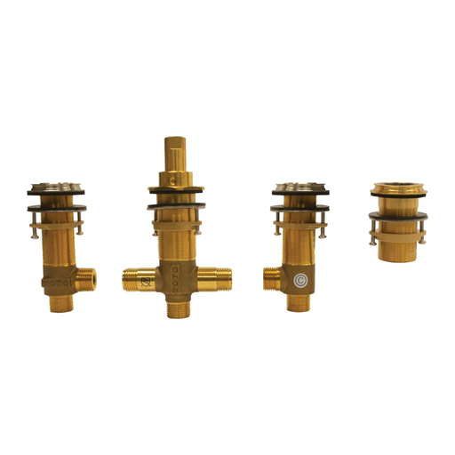 Four-Hole Roman Tub Filler Rough - Brushed Nickel