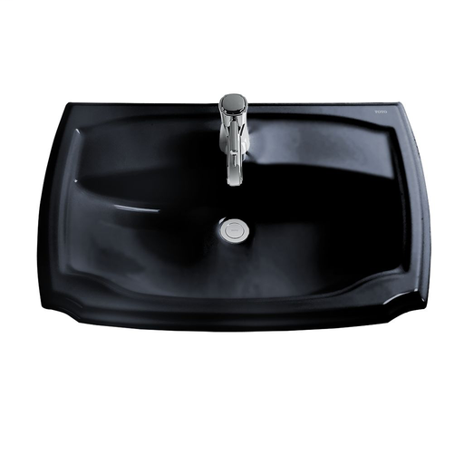 Guinevere® Self-Rimming Lavatory - Ebony - Faucet Mount: 8 Inch Mount