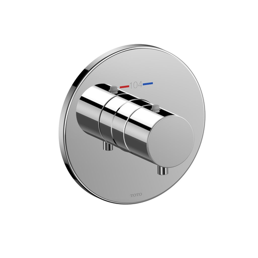 Thermostatic Mixing Valve Trim - Round - Polished Chrome Finish