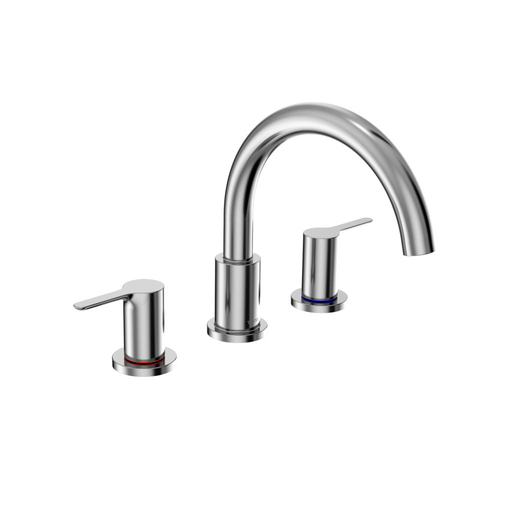 LB Three-Hole Roman Tub Filler Trim - Polished Chrome Finish