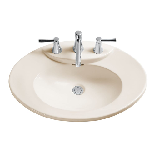 Pacifica® Self-Rimming Lavatory - Sedona Beige - Faucet Mount: 4 Inch Mount