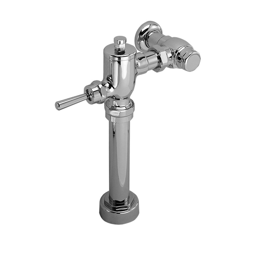 Manual Toilet Flush Valve Only - 1.28 GPF - Polished Chrome Finish