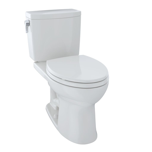 Drake® II 1G Two-Piece Toilet, Elongated Bowl, 1.0 GPF - Colonial White - Trip Lever Position: Left hand Lever