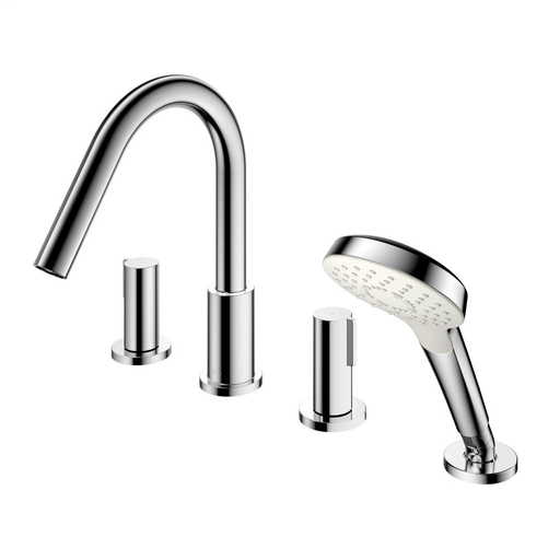 GF Four-hole Roman Tub Filler Trim - Polished Nickel