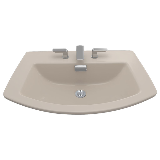 Soirée® Self-Rimming Lavatory - Bone - Faucet Mount: Single Hole Mount