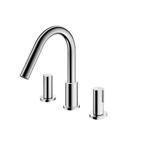 GF Three-hole Roman Tub Filler Trim - Polished Chrome Finish