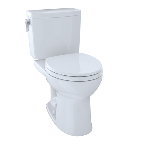 Drake® II Two-Piece Toilet, Round Bowl, 1.0 GPF - Cotton - Trip Lever Position: Left hand Lever