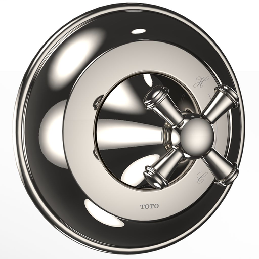 Vivian™ Pressure Balance Valve Trim with Cross Handle - Polished Nickel