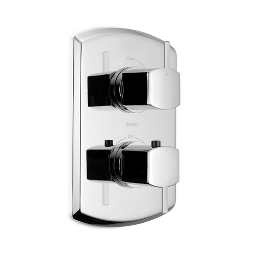 Soirée® Thermostatic Mixing Valve Trim with Single Volume Control and Lever Handles - Polished Chrome Finish