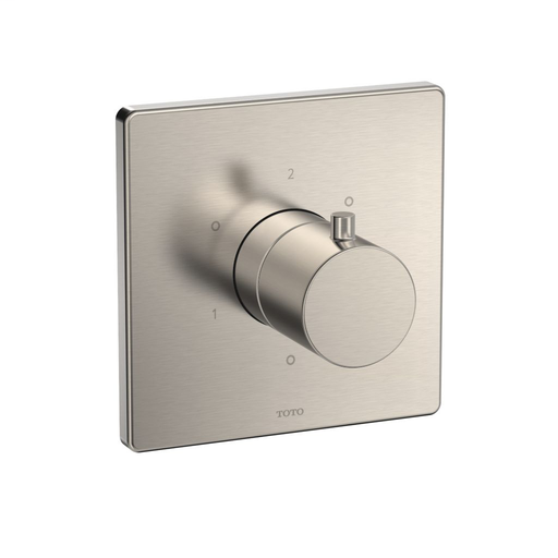 Three-way Diverter Trim with Off - Square - Brushed Nickel