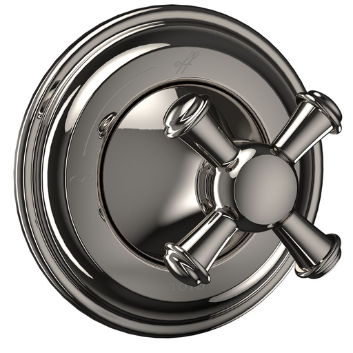 Vivian™ Volume Control Trim- Cross Handle - Polished Nickel