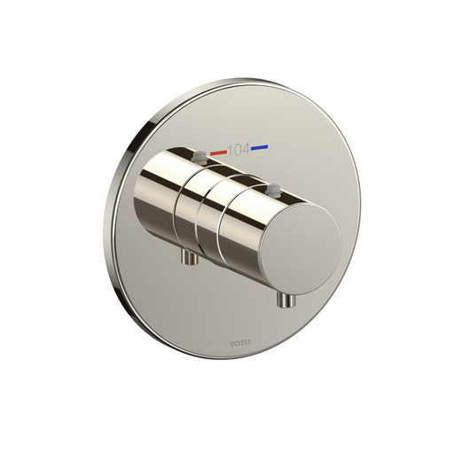 Thermostatic Mixing Valve Trim - Round - Polished Nickel