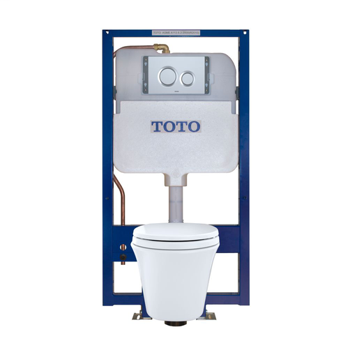 Maris® Wall-Hung Toilet & DUOFIT™ In-Wall Tank System, 1.6 GPF & 0.9 GPF, Elongated Bowl - Matte Silver