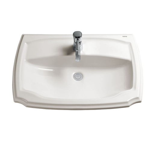Guinevere® Self-Rimming Lavatory - Colonial White - Faucet Mount: Single Hole Mount