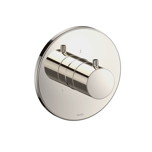 Three-way Diverter Trim - Round - Polished Nickel