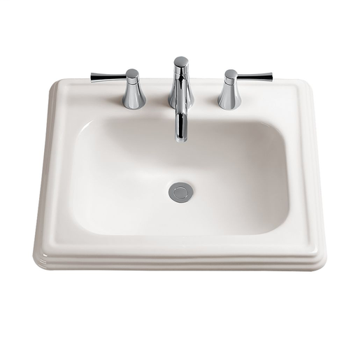 Promenade® Self Rimming Lavatory - Colonial White - Faucet Mount: 8 Inch Mount