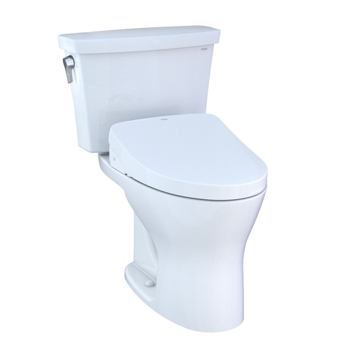 Drake® Transitional WASHLET®+ S500e Two-Piece Toilet - 1.28 GPF & 0.8 GPF - Universal Height - Cotton - Auto Flush: Without Auto Flush