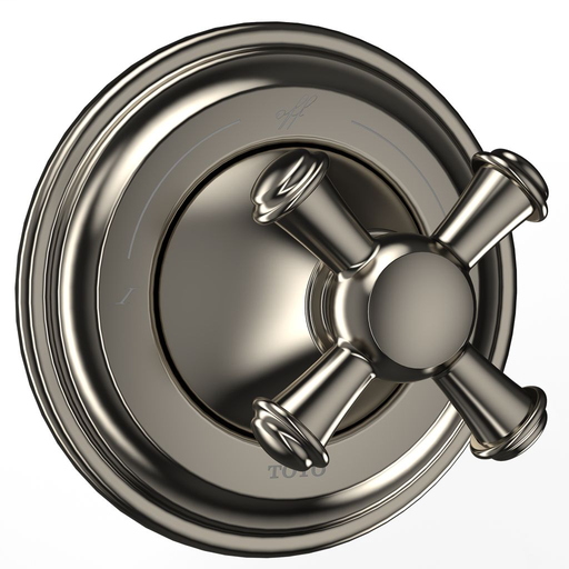 Vivian™ Two-Way Diverter Trim with Off - Cross Handle - Brushed Nickel