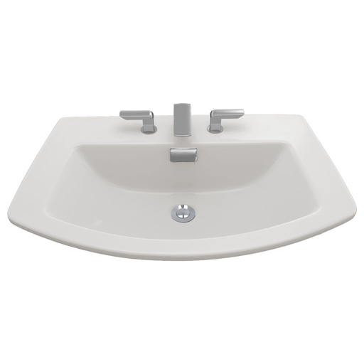 Soirée® Self-Rimming Lavatory - Colonial White - Faucet Mount: Single Hole Mount