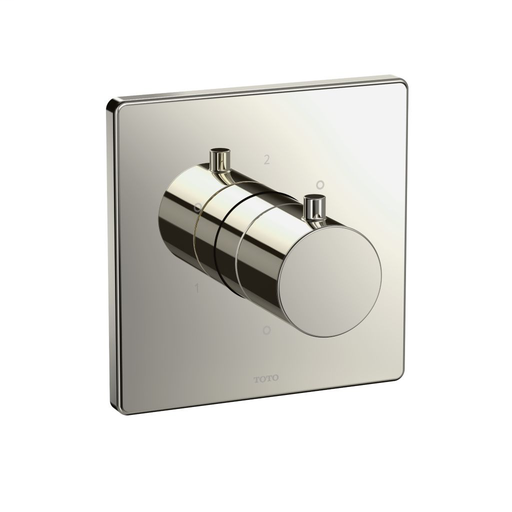 Three-way Diverter Trim with Off - Square - Polished Nickel