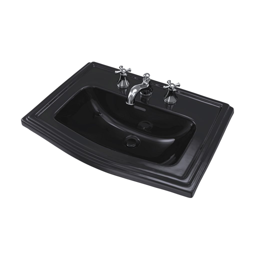 Clayton® Self Rimming Lavatory - Ebony - Faucet Mount: 4 Inch Mount