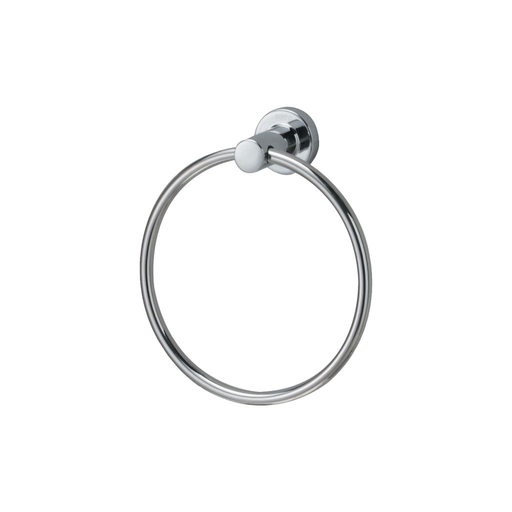 L-Series Round Towel Ring - Polished Chrome Finish