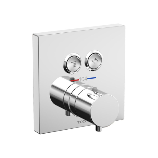 Thermostatic Mixing Valve 2-Function Trim - Polished Chrome Finish