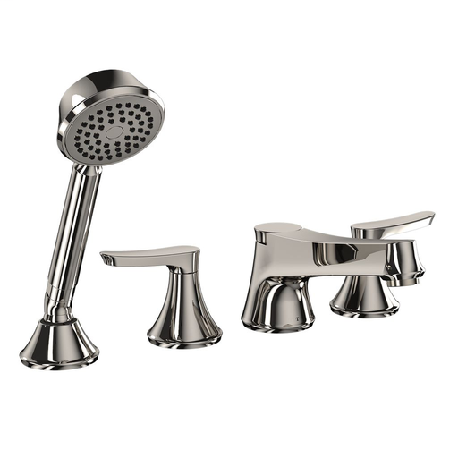 Wyeth™ Deck-Mount Tub Filler Trim with Handshower - Polished Nickel