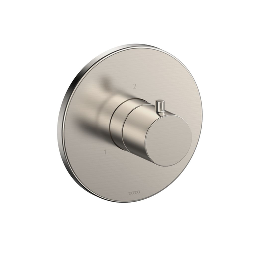 Three-way Diverter Trim - Round - Brushed Nickel