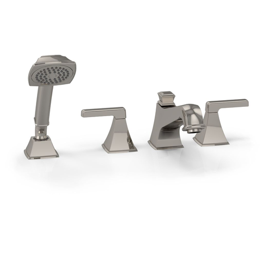 Connelly® Four-Hole Roman Tub Filler with Handshower - Polished Nickel