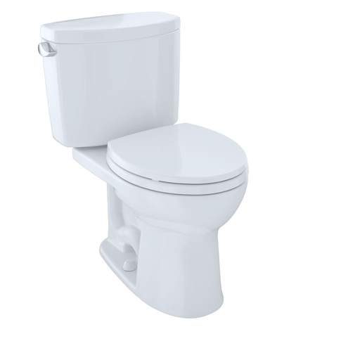 Drake® II Two-Piece Toilet, Round Bowl, 1.28 GPF - Cotton - Trip Lever Position: Left hand Lever