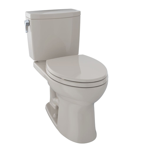 Drake® II 1G Two-Piece Toilet, Elongated Bowl, 1.0 GPF - Bone - Trip Lever Position: Left hand Lever