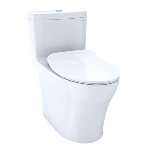 Aquia® IV One-Piece Toilet - 1.0 GPF & 0.8 GPF, Elongated Bowl - WASHLET+ Connection - Slim Seat - Cotton