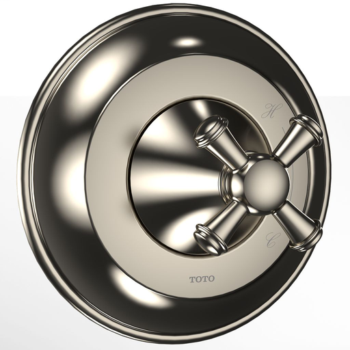 Vivian™ Pressure Balance Valve Trim with Cross Handle - Brushed Nickel