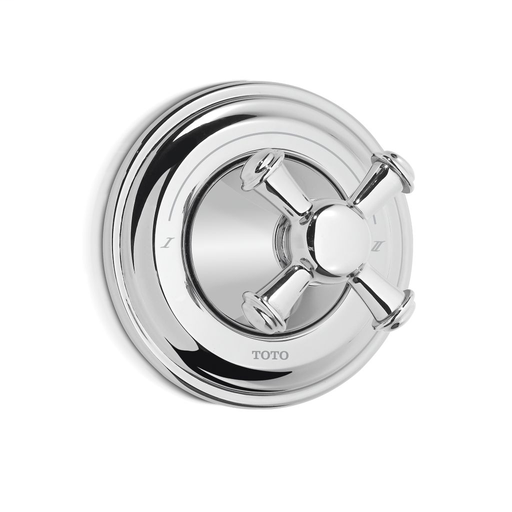 Vivian™ Three-Way Diverter Trim with Off - Cross Handle - Polished Nickel